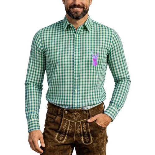 Camisa de verano informal de manga larga tipo regular fit para ropa de hombre