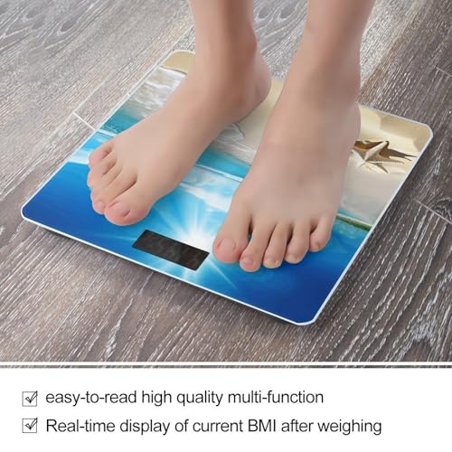 Báscula digital de baño con pantalla LCD 400lb miniatura 5