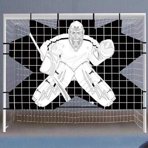 Objectif de gardien de but de hockey de rue avec zones de tir portables et légères - 3