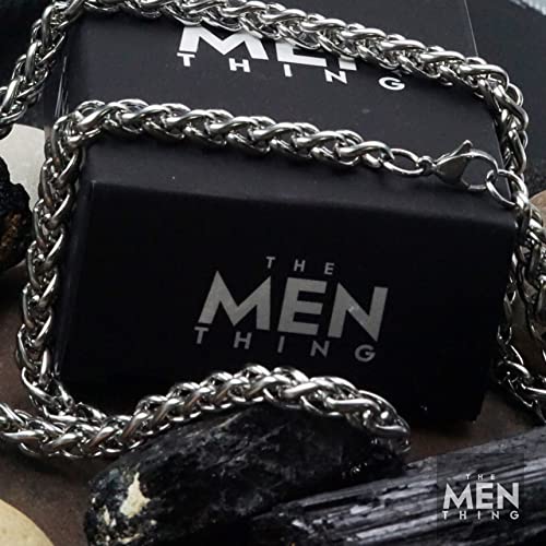 Image of THE MEN THING SPIGA CHAIN- 5mm Chain Stainless Steel 21.5inch for Men & Boys