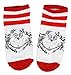 Dr. Seuss Thing 1 And Thing 2 Adult Combo 3 Pack Ankle Socks
