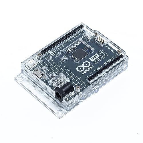Image of SunFounder Transparent Acrylic Case Compatible with Arduino UNO R4 Minima (Original Bottom Case NOT Included)