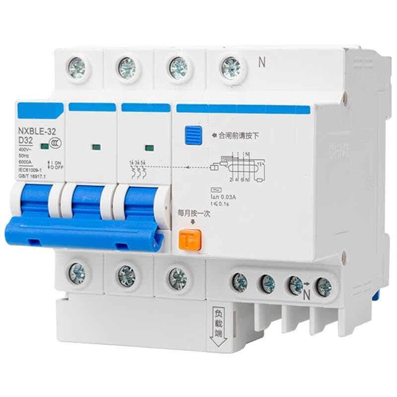 Disyuntor NXBLE-32 3P D20 trifásico para carril DIN en cuadros eléctricos domésticos
