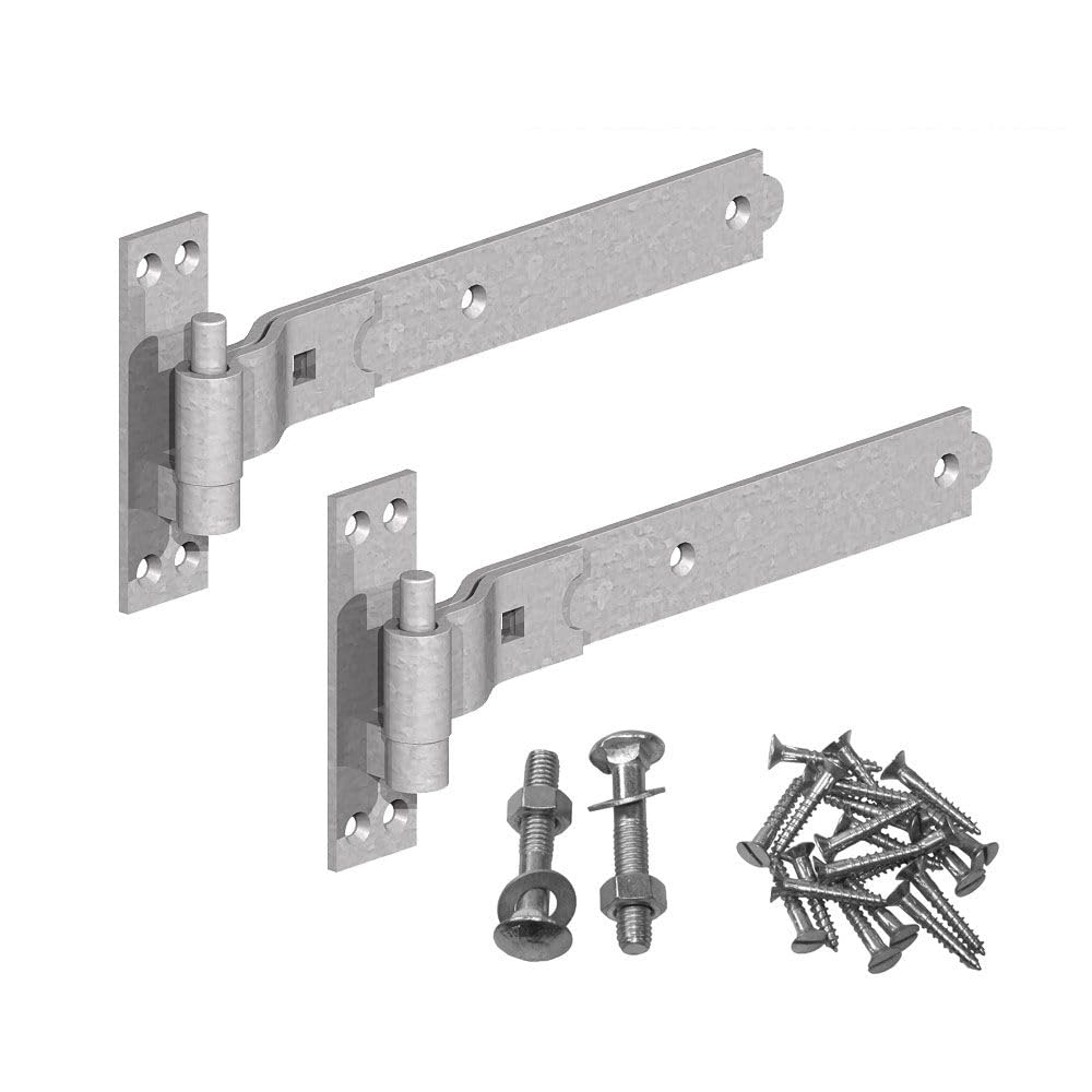 Gatemate Galvanised Cranked Hook & Band Hinge 16" / 406Mm