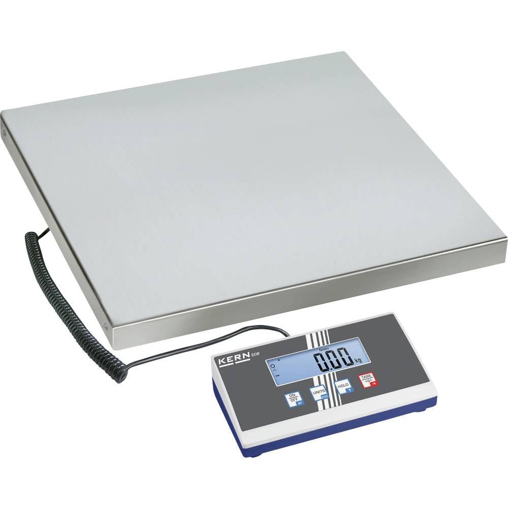 KERN Plattformwaage EOB 150K50L (Wägebereich max. 150 kg, Ablesbarkeit 50 g, Reproduzierbarkeit 50 g, Linearität 100 g, Tierwaage / Paketwaage, inkl. Arbeitsschutzhaube)