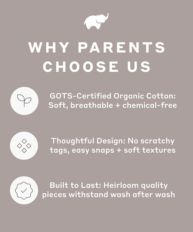 Image of MONICA + ANDY One Piece Baby Pajamas, 100% Organic Baby Clothes for Girls and Boys, Sizes For Newborn and Infant