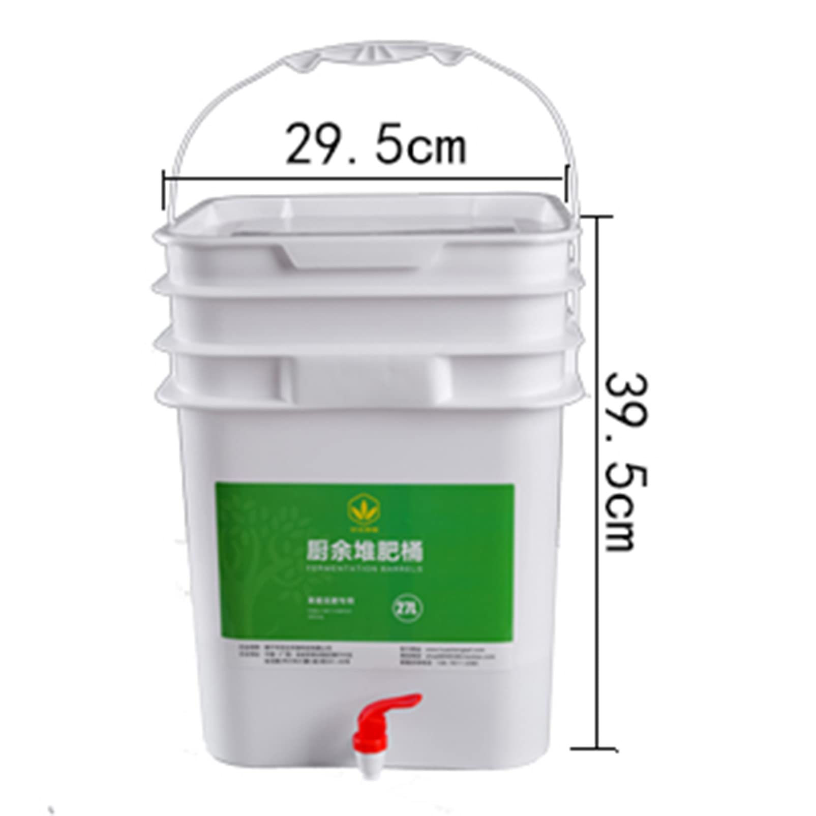 Composter Piccolo Composter Secchio 27L, Contenitore per compostaggio inodore per Interni, Sistema di compostaggio del bidone dei rifiuti del riciclo degli Alimenti da Cucina