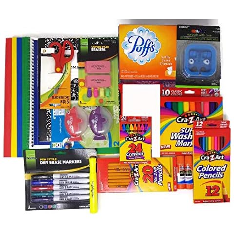 Back to School Supplies Bundle for Pre-K, Kindergarten, 1st, 2nd, 3rd Grade (12) Cover