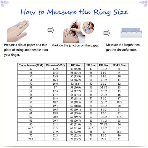 Adokiss Jewellery 14K White Gold Ring Women, 6 Claw Setting Round Moissanite Engagement Rings for Women, White Gold Size N 1/2, Gift for Birthday, Valentine's Day, Christmas steampunk buy now online