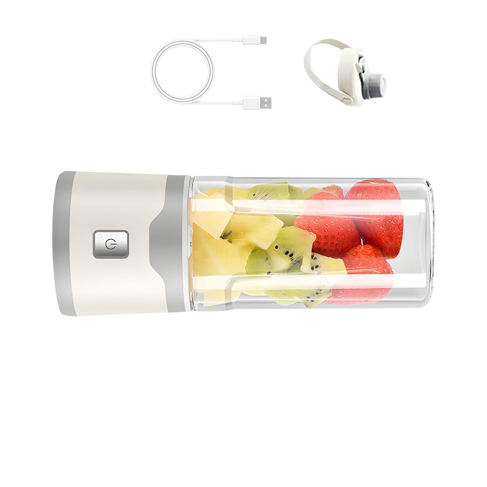 Elnwnnkc 18 Rechargeable Single Mixer 500ml Secure Cup Ideal for Beverage Blends While Traveling Handheld Combiner Cup