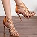 Women’s Latin Dance Shoes Ballroom Boots for Wedding Fashion High Heels with Soft Sole for All-Day Wear