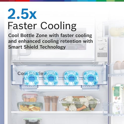Image of Bosch 226 L,4 star,Smart Inverter,Direct-Cool Single Door Refrigerator,Dark Lake(CST22U14PI)|18 Hrs Cooling Retention|2.5X Faster Cooling|XL Vegetable Box|Base Drawer|Delicate & Everyday Veggies Box