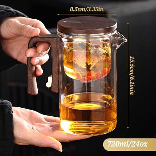 Théière en verre de haute qualité artisanale avec finitions épurées durables - 4