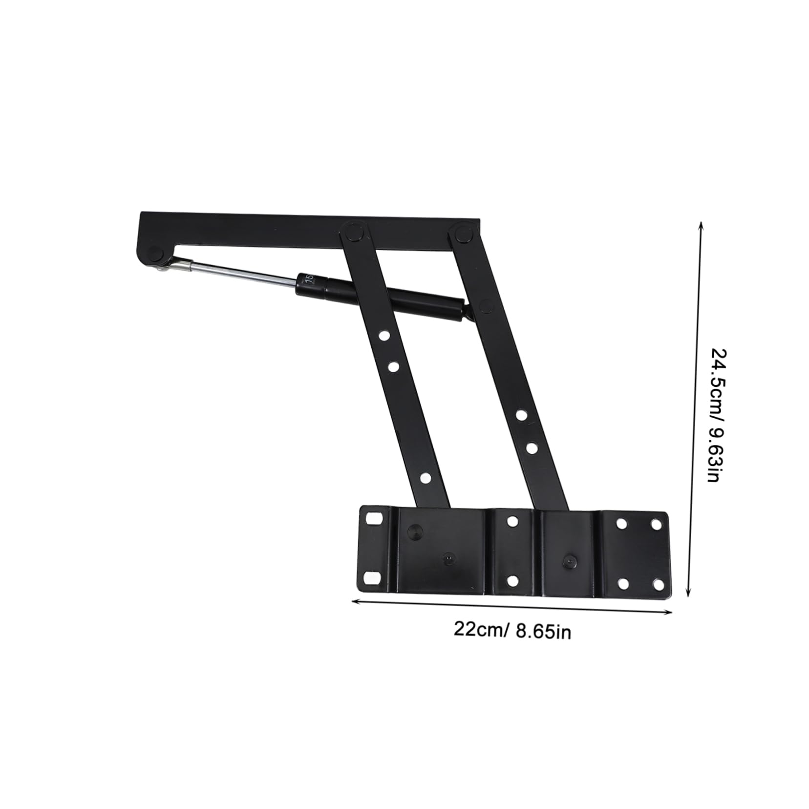 SHINEOFI Soporte Elevador para Mesa de Hierro Negro Estructura Resistente y Diseño Plegable Adecuado para Mesa de Centro y Funcional