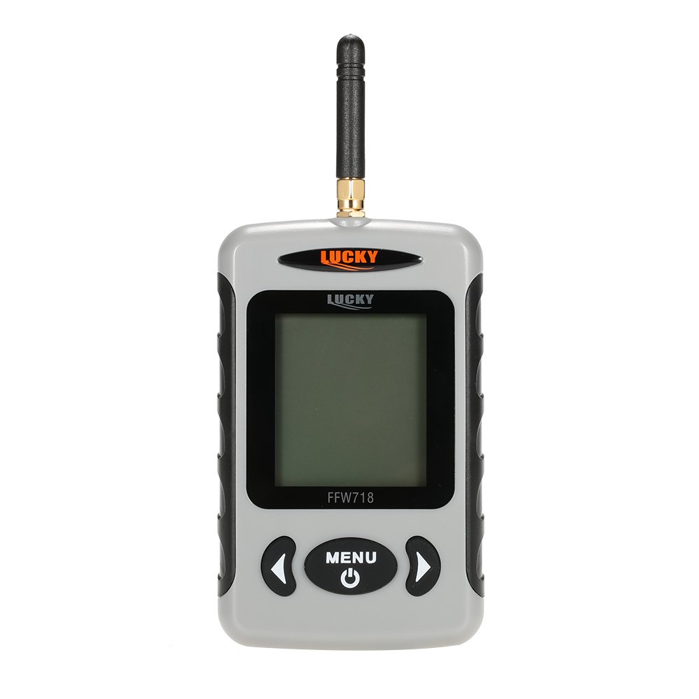 Lixada Détecteur de poissons sans fil portable Sonar Jauge de profondeur aquatique Écran numérique LCD Ecosondeur pour tout type de pêche