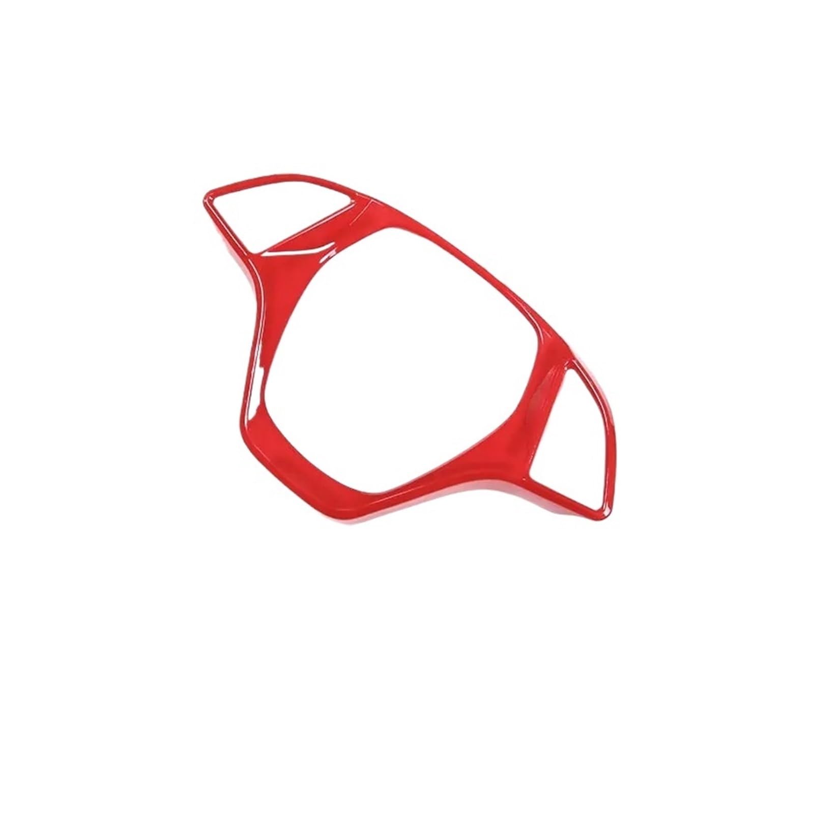for Chevrolet for Corvette C7 2014-2019 ABS Car Steering Wheel Frame Decoration Panel Cover Trim Sticker Center Console Trim(Red)