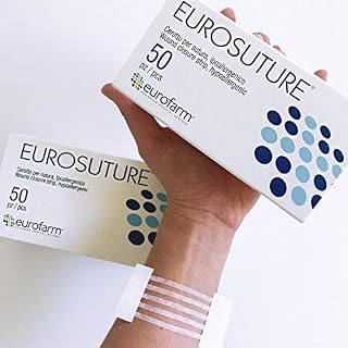 Eurosuture Skin Closure 1/8 x 3 inches Sterile Suture Strips, Dynamic Adherence