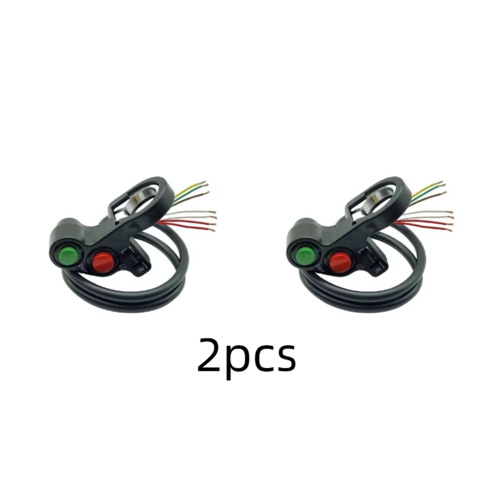Interruttore Manubrio Da Moto Da 22 Mm 7/8 "per Parti Modificate Del Controller Delle Luci Degli Indicatori Di Direzione Del Clacson Universale Manubrio Kill Interruttore(2pcs)