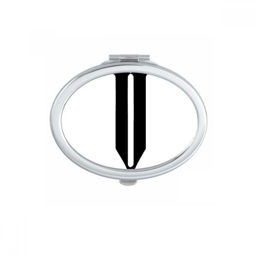 Miroir mignon petit cadeau à offrir avec motif de silhouette noire