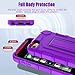 ZoneFoker for iPod Touch 7th Generation Case, iPod Touch 6th / 5th Generation Case Heavy Duty Shockproof Rugged Cover for Apple iPod Touch 7/6/5 Generation Case Purple