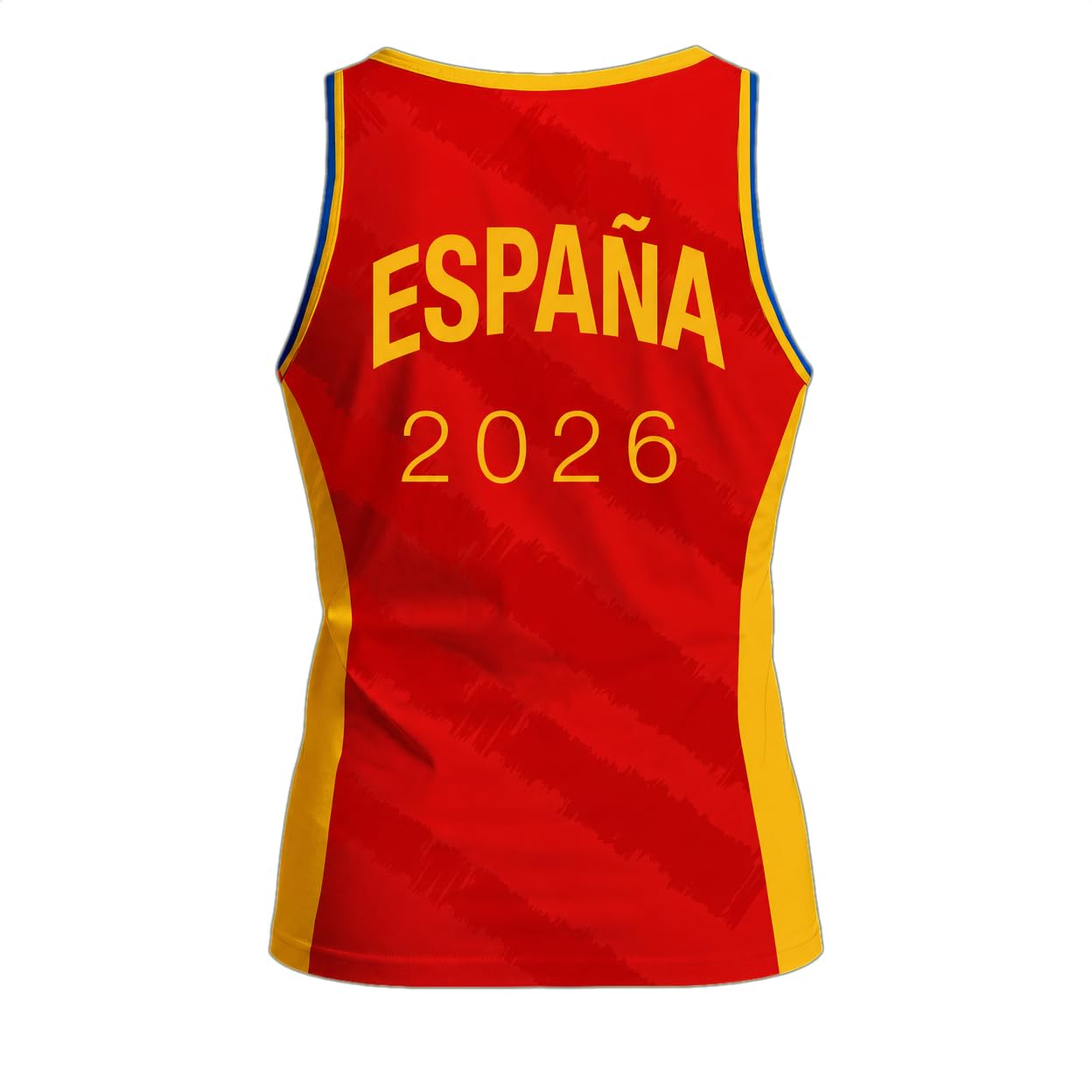 Camiseta Roja ¡Vamos España! 2026, Diseño Exclusivo, Fabricada en España, Mujer y Niña | Camiseta Roja para Animar a la Selección en Eventos Deportivos