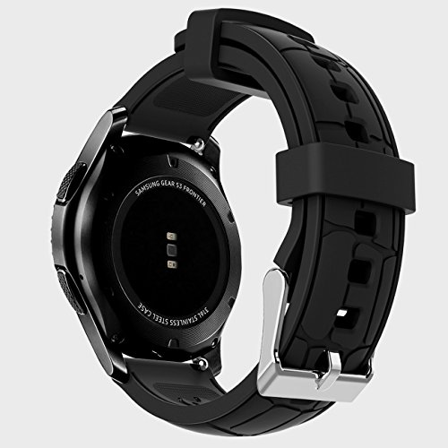 Gear S3 Bands, 22mm Silicone Sport Wristbands Watch Strap Quick Release
