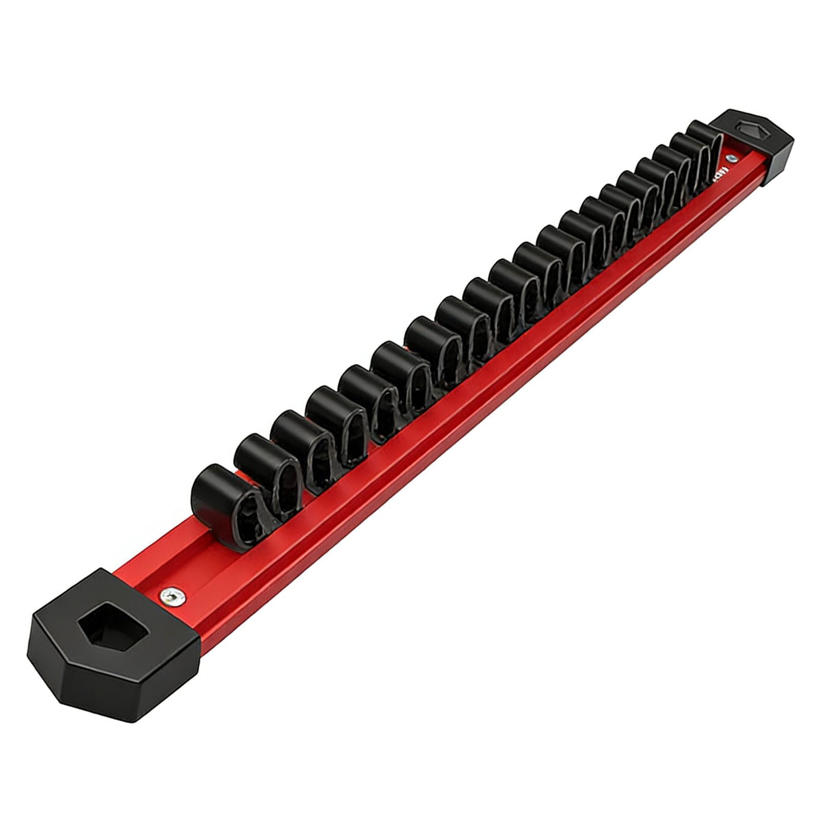 Multipurpose Tool Stand Aluminum Rails Tool Holder Rack for Secure Wrench and Screwdriver Organization Adjustable Wrench Organizers