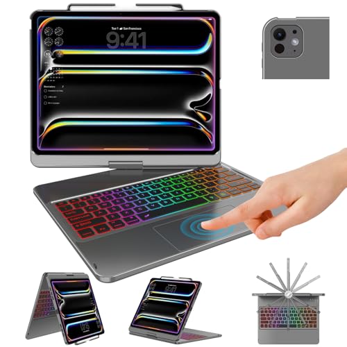 TQQ iPad Pro 13-inch Case with Keyboard (M5 2025 / M...