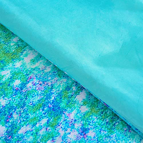 Aimuan Abstract Purple Comforter Sets Modern Art Bedding Sets 3 Pieces Sparkle Star Galaxy Twinkle Starlight Quilt Tie Dye Printed Comforter For Kids Teen (Full, Purple-Green) #TOP7