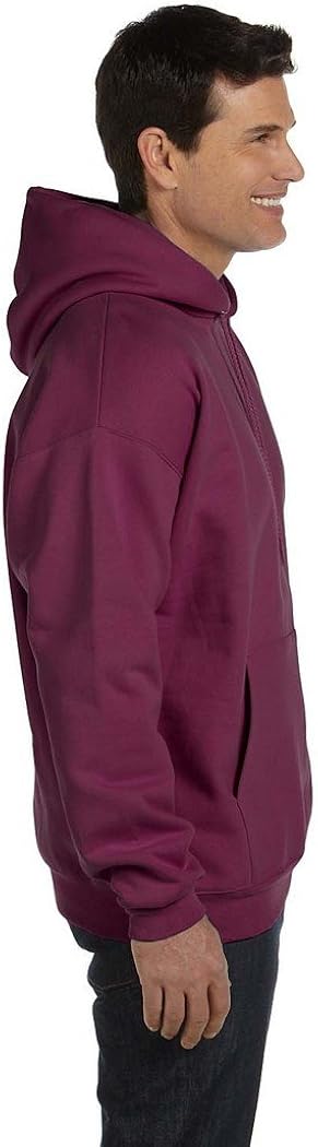 Hanes Mens Ultimate Cotton Heavyweight Pullover Hoodie Sweatshirt Large Maroon