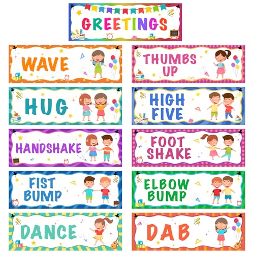 Sereliy 11 Pcs Classroom Greeting Choice Poster...