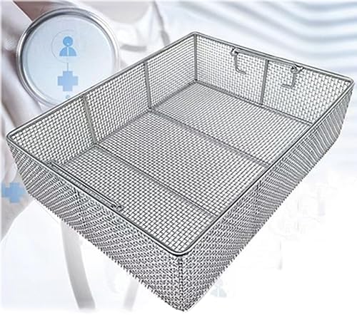 Stainless Steel Mesh Baskets for Surgical Instrument Organization and Cleaning, Compatible with Sterilization Trays