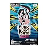 Punk Bunny Coffee Medium-Dark Roast, Organic Coffee Pods, Last Ride In, 10 count