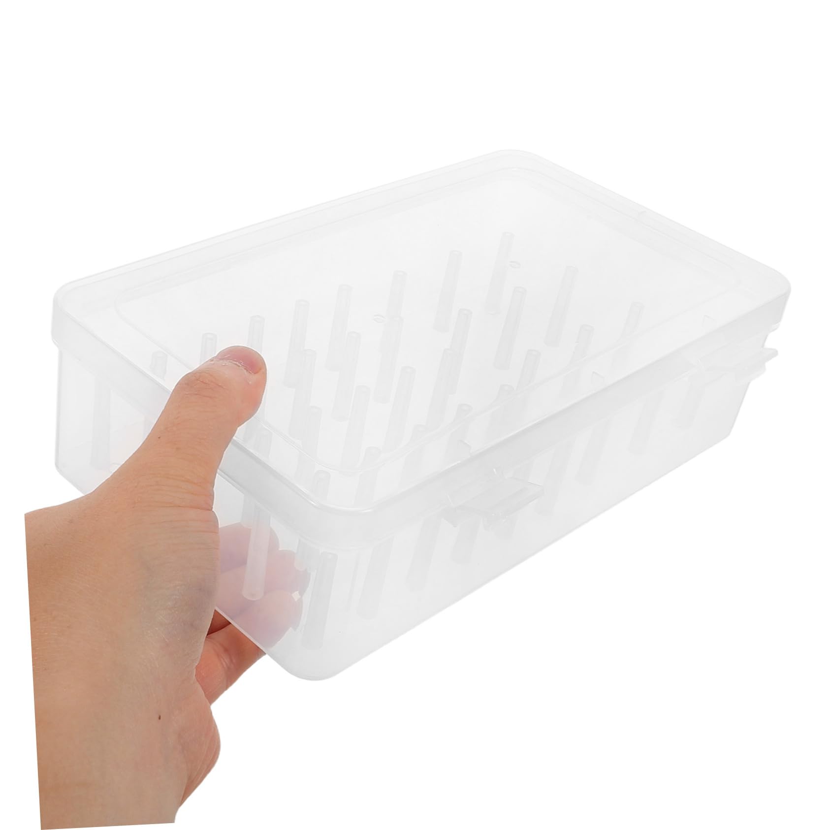 3 Piezas Caja Organizadora para Hilos de Coser Unidades Almacenamiento Multifuncional Transparente con Capacidad para Carretes Organizador para Bordado y Manualidades Diy