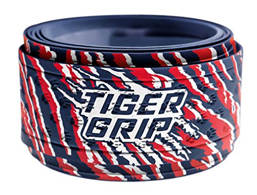Tiger Grip Bat Wrap/Bat Tape for Baseball and Softball - 1.1mm - Revolution (Navy,Red,White)