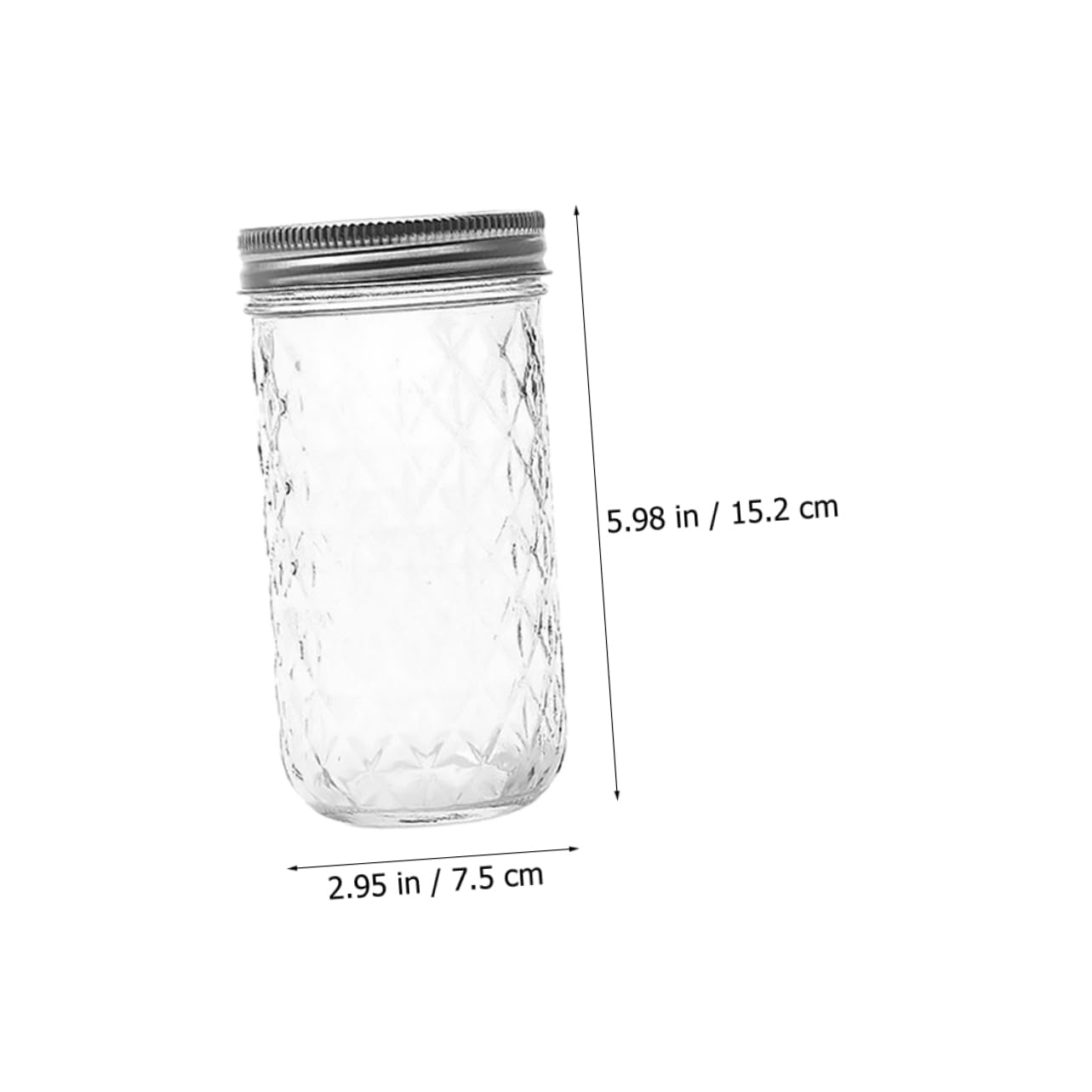 Alipis Set of Glass Airtight Jars Lids Honey Pots for Diy Decorations Kitchen Dispensers