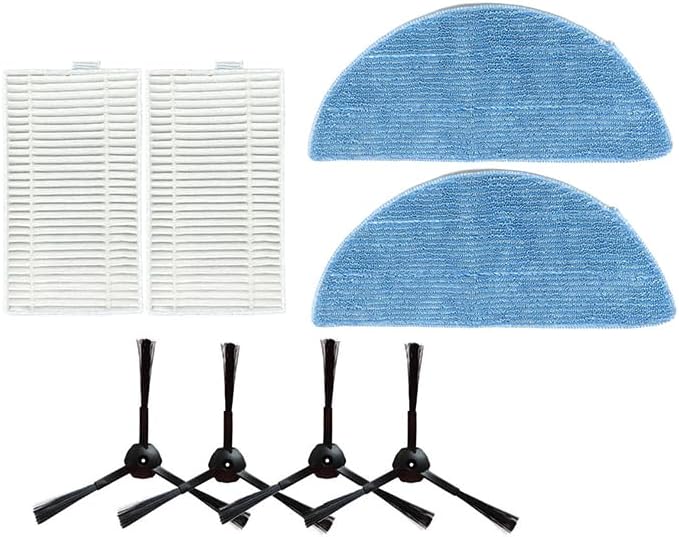 Side brush + HEPA filter + mop cloth compatible i/Life V9 V9 Pro A12 pro robot vacuum cleaner accessories