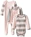 Burt's Bees Baby-Girls Organic Spiral Bee Bodysuit and Coverall