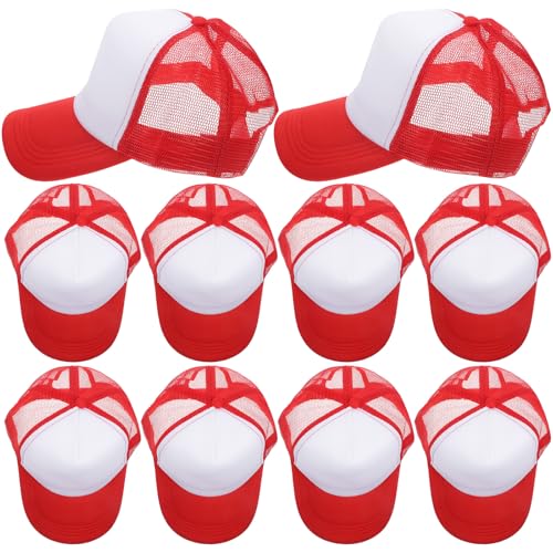 Casquettes personnalisables transfert thermique respirantes lot de 10