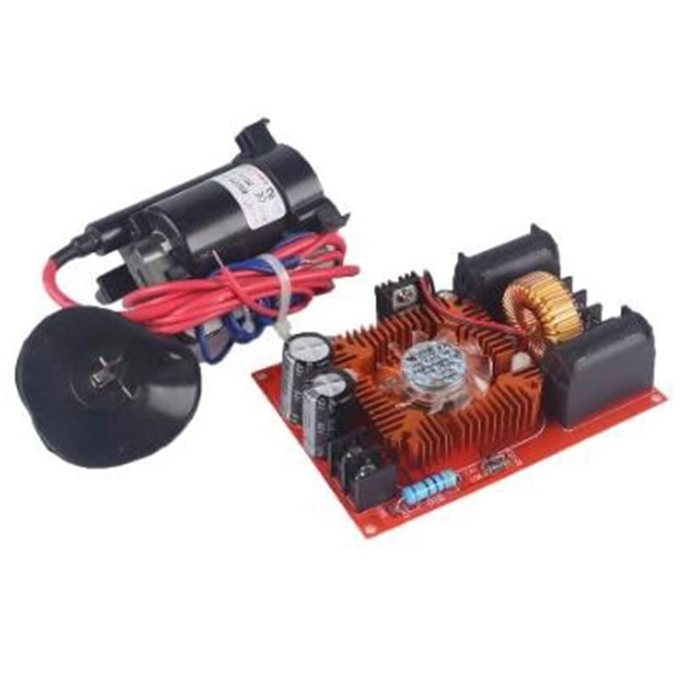 Caliban Black & Red Dc 12-30V Zvs Drive Board Module Coil Flyback Driver/Sgtc/Marx Generator With Ignition Coil 15A 250W For