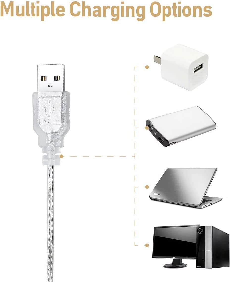 Glowserie Led Makeup Mirror Lamp Bulbs Decoration for Bedroom USB Wall Lamp DIY Dimmable Touch Control Hollywood Vanity Mirror Light 4
