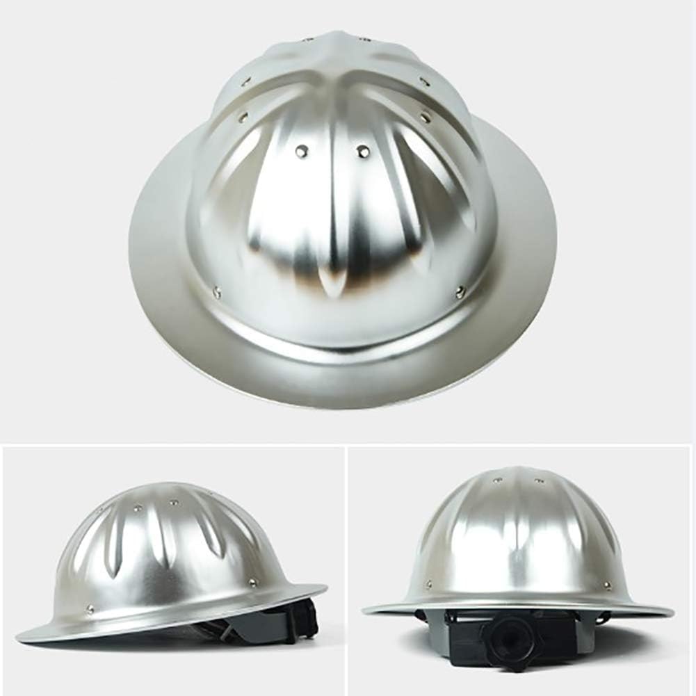 Kask Z Pełnym Rondem, 4-punktowe Zawieszenie Zapadkowe, Stop Aluminium, Ochrona Głowy, Kask Z Wentylacją Keep Cool, Kask Ochronny Durable Protection