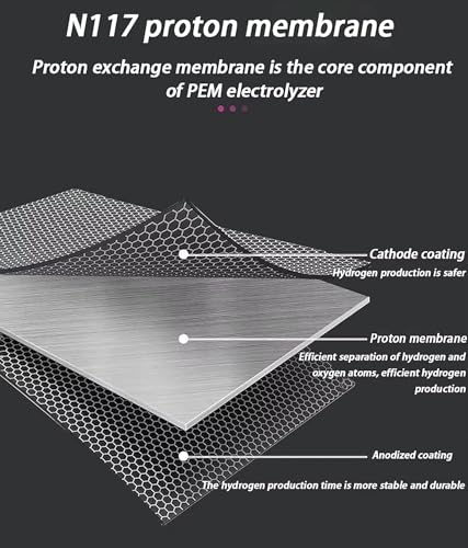 FXNFXLA Hydrogen Inhalation Machine 3000ml/Min, 3-Port (1000 H+1000 O+1000 H), 99.99% High Purity H2 Hydrogen Inhaler, PEM Water Electrolysis Ionizer, with Smart Display - Image 6