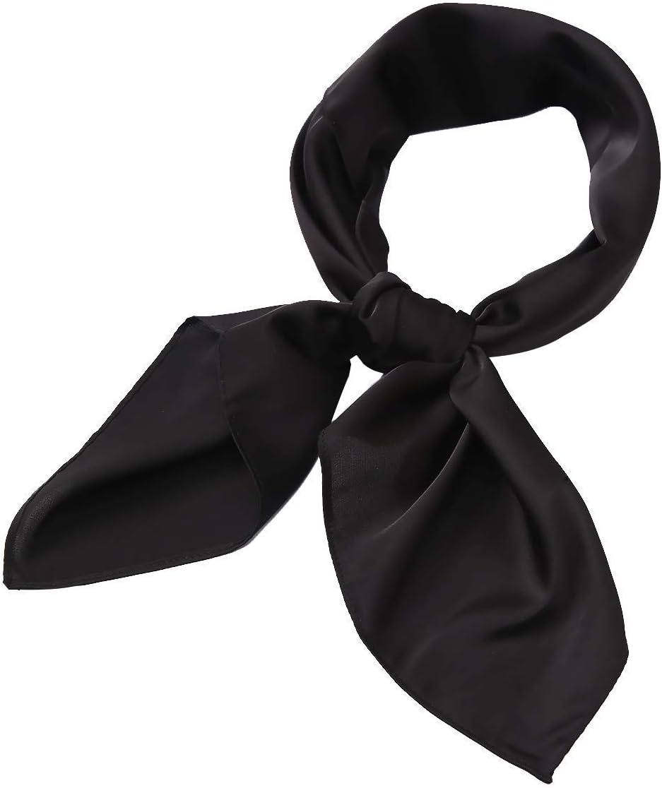 AOLIGEScarf Satin Square Neck hair scarfs for Women 27" x 27"