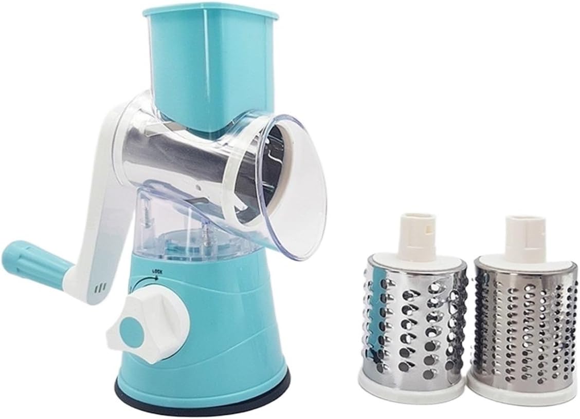 Potato Carrot Grater Slicer Vegetable Cutter Round Stainless Steel Multifunction Chopper Blades Tool Dropshipping Gift(Black)