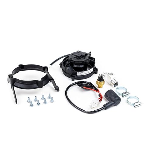 EXED Parts - Kit original de ventilador de refrigeración de radiador para KTM y Husqvarna, con interruptor térmico, modelos de motocross de 2017 a
