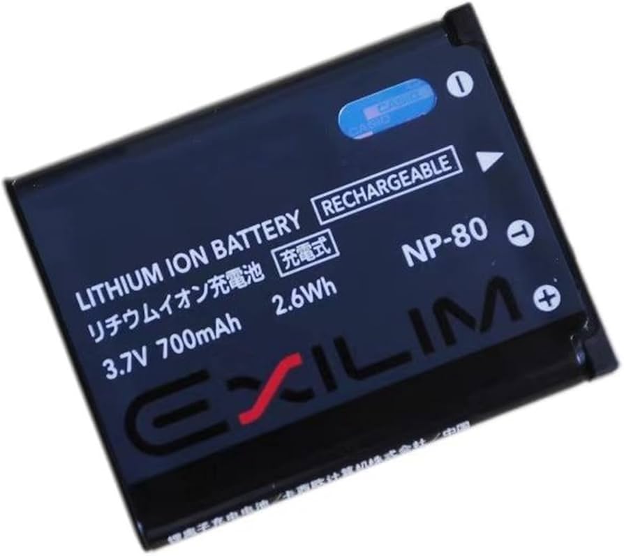Amazon | NP-80 適用 for Casio カメラ互換 対応 EXZS5/100/150/Z33