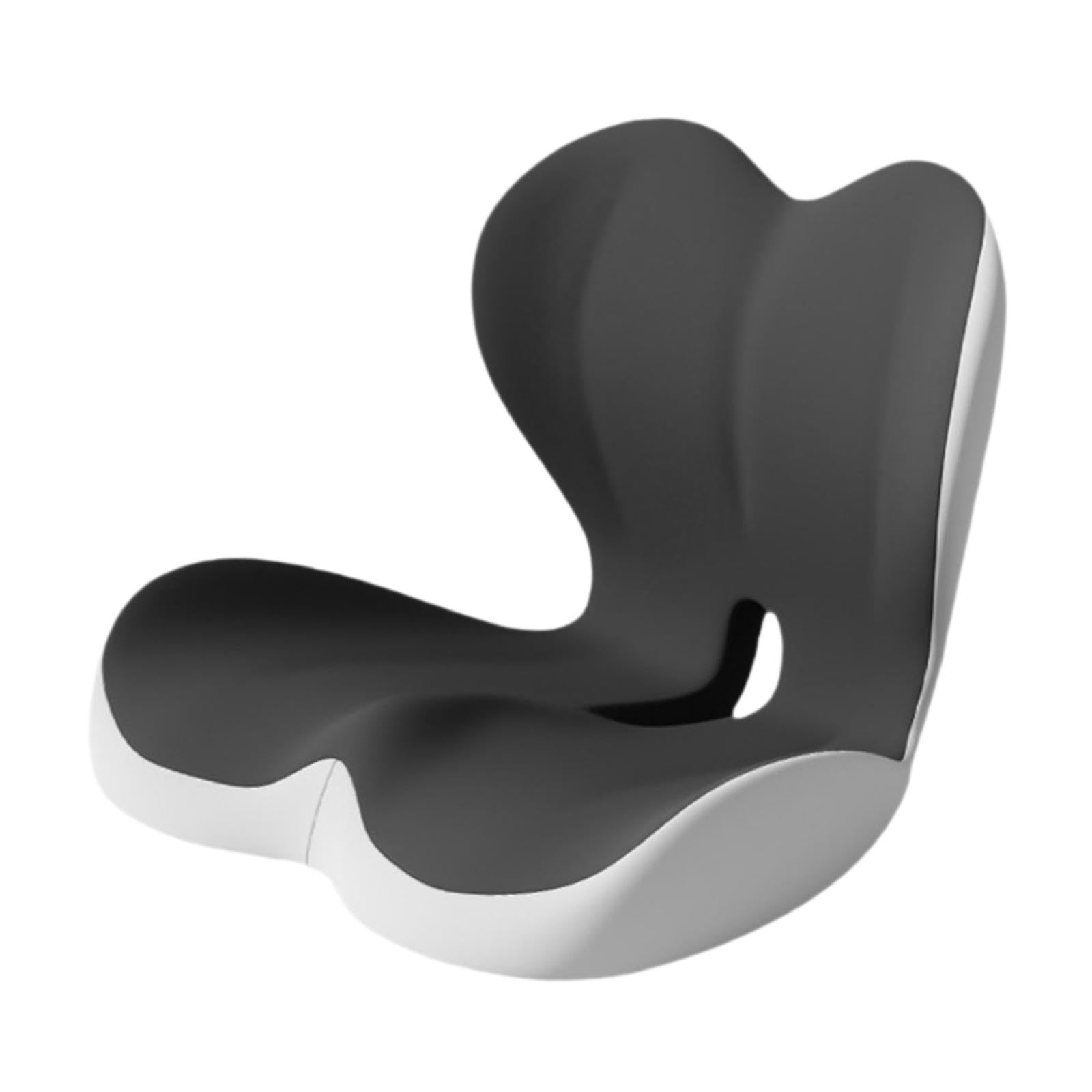 Cuscino per Sedile Ortopedico Con Fondo Antiscivolo E Una Fodera Rimovibile, Cuscino Ergonomico per Supporto Lombare E Coccige in Schiuma a Memoria Di Forma Adatto per Ufficio E Auto, Grigio