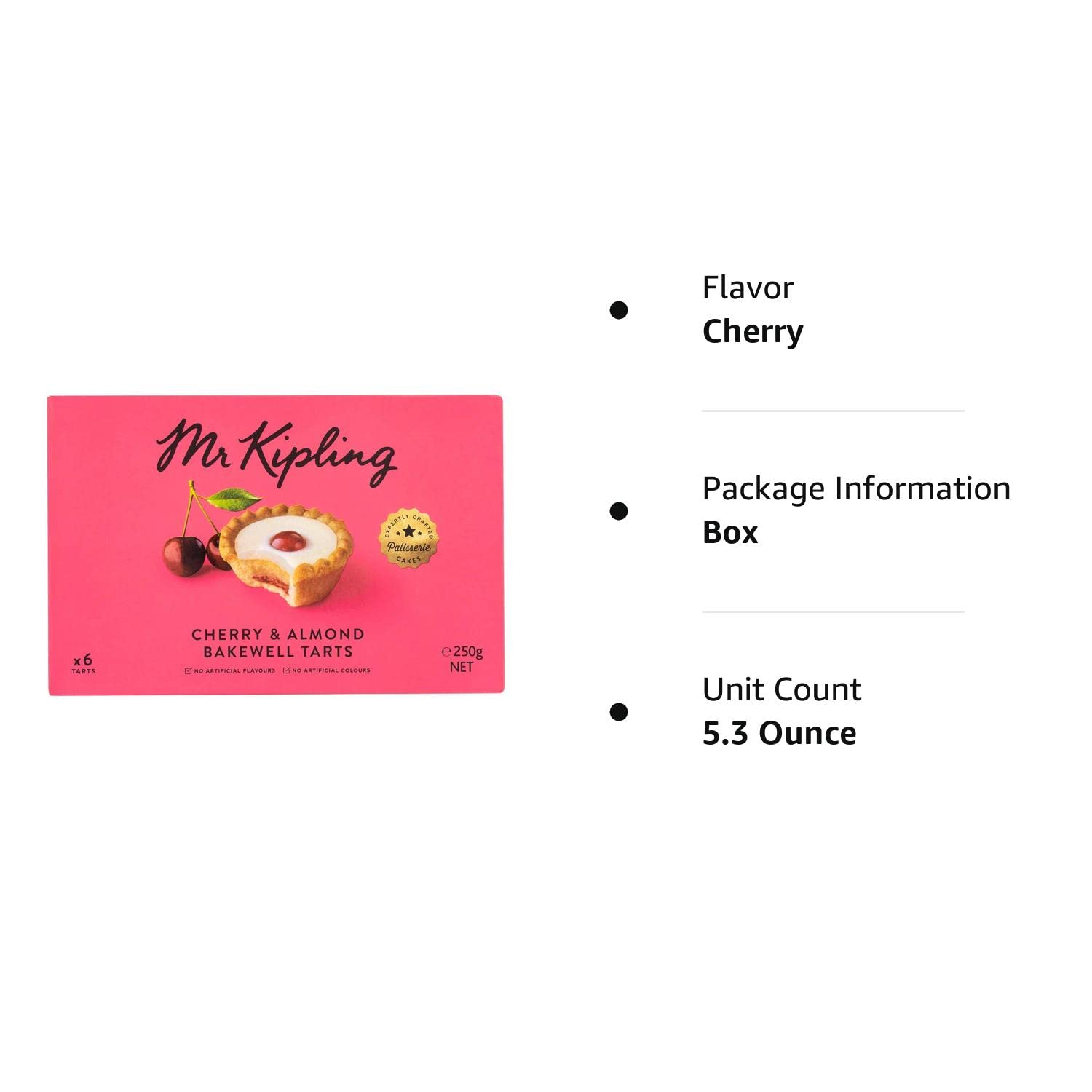 Mr Kipling Cakes - Cherry Bakewells - 6 Pack