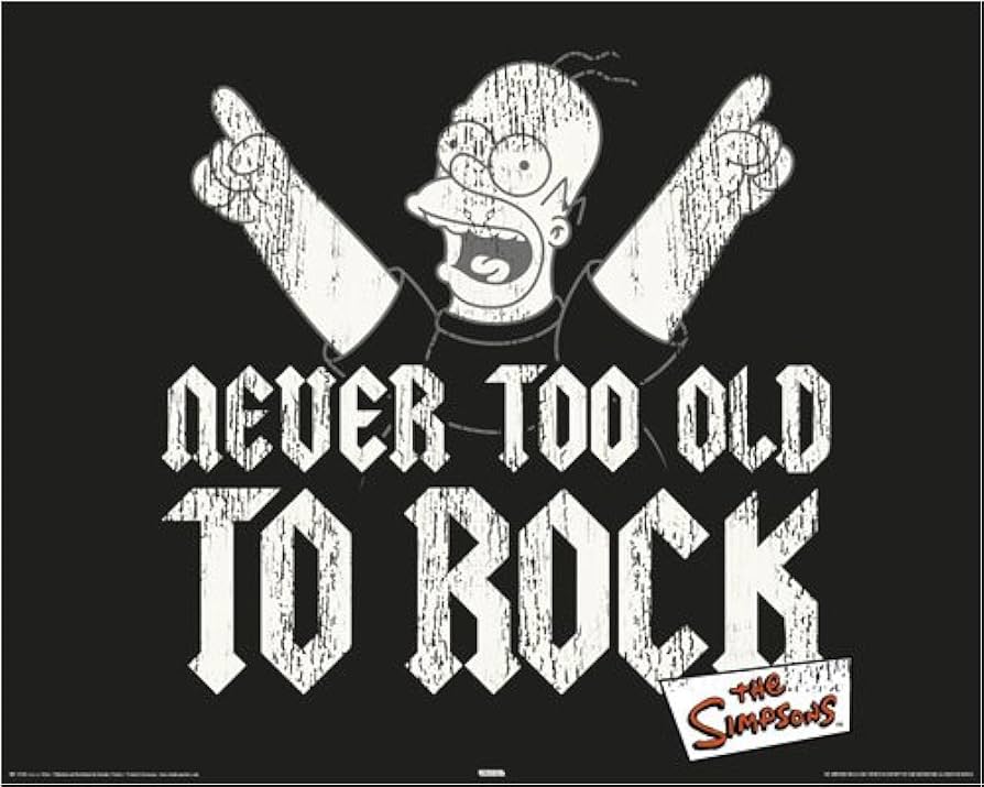 Amazon.co.jp: 用紙The Simpsons Homer Never Too Old to Rock
